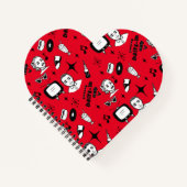 Retro Pop 1950 Stijlnostalgische grafische kaart Notitieboek (Voorkant)