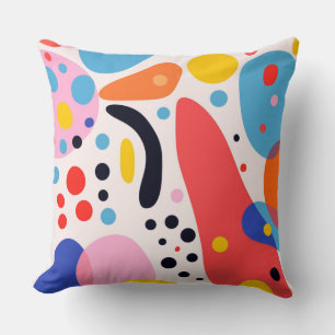 Retro Pop Abstracte Vlekken Kussen