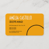 Retro Pop Art 60s 70s Stijlminimalistisch Sinaasap Visitekaartje (Voorkant)