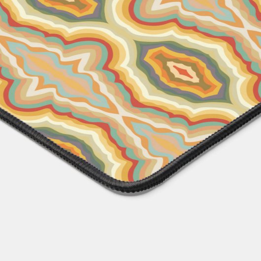 Retro Pop Art Abstract Geometric Wavy Pattern Bureaumat (Hoek)