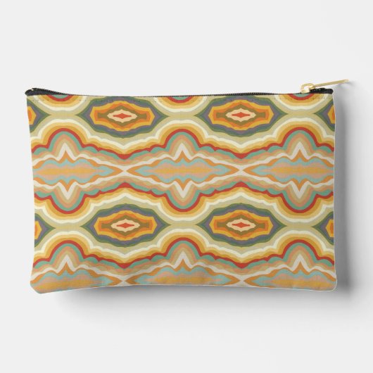 Retro Pop Art Abstract Geometric Wavy Pattern Etui (Achterkant)
