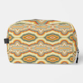 Retro Pop Art Abstract Geometric Wavy Pattern Toilettasje (Voorkant)