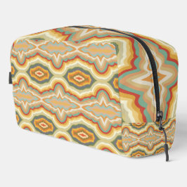 Retro Pop Art Abstract Geometric Wavy Pattern Toilettasje