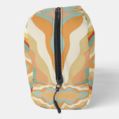 Retro Pop Art Abstract Geometric Wavy Pattern Toilettasje (Rechts)