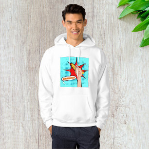 Retro Pop Art Banaan Comic Book Stijl Hoodie