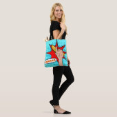 Retro Pop Art Banaan Comic Book Stijl Tote Bag (Op model)