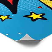 Retro Pop Art 'BANG!' Actie-Poster Poster (Hoek)