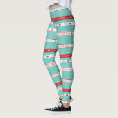Retro Pop Art Beste Moeder Liefde Patroon Leggings (Links)