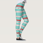 Retro Pop Art Beste Moeder Liefde Patroon Leggings (Rechts)