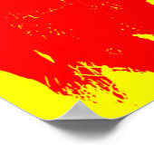 Retro Pop Art Bison Buffalo Kunstwerk Poster (Hoek)