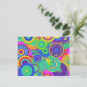 Retro Pop Art Briefkaart (Staand voorkant)