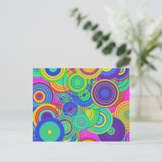 Retro Pop Art Briefkaart (Staand voorkant)