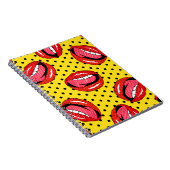 Retro Pop Art: Cartoon Patch Badges Notitieboek (Rechterzijde)