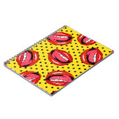 Retro Pop Art: Cartoon Patch Badges Notitieboek (Linkerzijde)