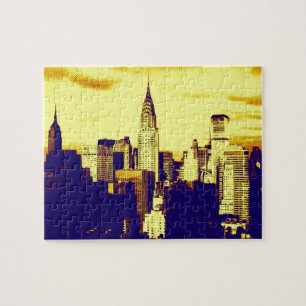 Retro Pop Art Comic New York City Legpuzzel