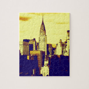 Retro Pop Art Comic New York City Legpuzzel