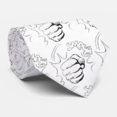 Retro Pop Art Comic Smash Sketch Stropdas (Opgerold)