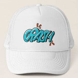 Retro Pop Art CRASH Graffiti Lettering Trucker Pet