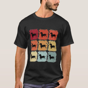 Retro Pop Art Dachshund Dog T-shirt