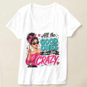 Retro Pop Art Gekke Grappige Humor Quote Ontwerp T-shirt