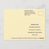 Retro Pop Art Geometric Color Block Pattern Briefkaart (Achterkant)