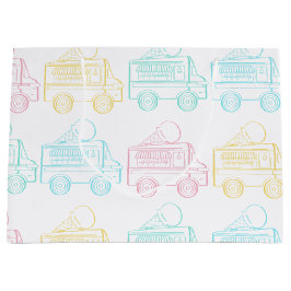 Retro Pop Art Ice Cream Truck Verjaardagsfeest Groot Cadeauzakje