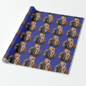 Retro Pop Art Illustratie Cadeau Cadeaupapier (Uitgerold)