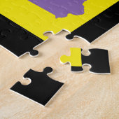 Retro Pop Art Iowa Patroon Legpuzzel (Zijkant)