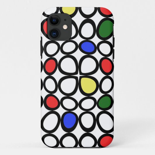 Retro Pop Art Kleurrijke Telefoonhoes Case-Mate iPhone Case (Achterkant)