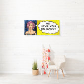 Retro Pop Art  Lady Big Daddy Banner (Insitu)