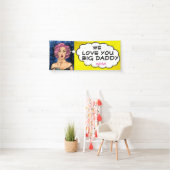 Retro Pop Art  Lady Big Daddy Banner (Insitu)