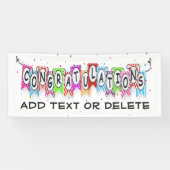 Retro Pop Art  Lady Birthday Banner (Horizontaal)