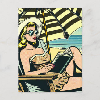 Retro Pop Art Lady | Gewoon Gezegde Hi Briefkaart