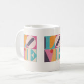 Retro Pop Art LOVE – Valentine’s Day Coffee Mug Koffiemok (Voorkant links)