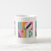 Retro Pop Art LOVE – Valentine’s Day Coffee Mug Koffiemok (Center)