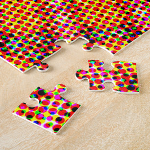 Retro Pop Art Mandala Jigzaag Puzzle Legpuzzel