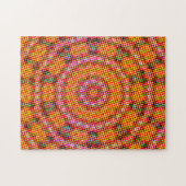 Retro Pop Art Mandala Jigzaag Puzzle Legpuzzel (Horizontaal)