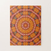 Retro Pop Art Mandala Jigzaag Puzzle Legpuzzel (Verticaal)