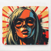 Retro Pop Art Muismat (Voorkant)