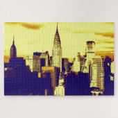 Retro Pop Art New York City Legpuzzel (Horizontaal)