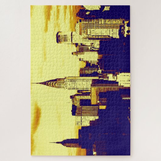 Retro Pop Art New York City Legpuzzel (Verticaal)