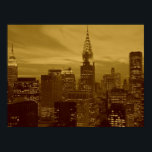 Retro Pop Art New York City Poster<br><div class="desc">New York City Midtown Old Style Afbeelding -  New York Artworks</div>