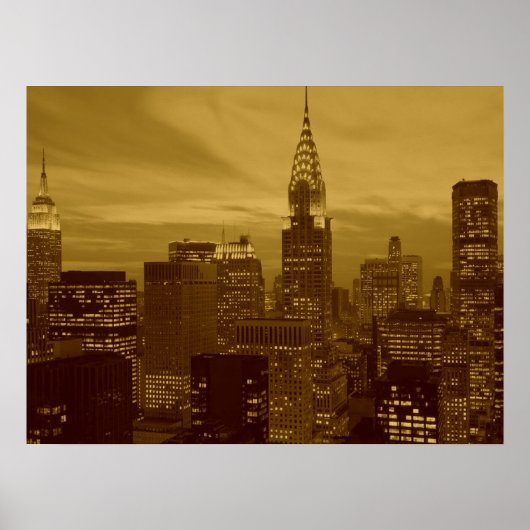 Retro Pop Art New York City Poster (Voorkant)
