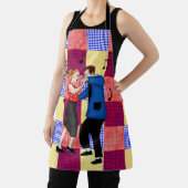 Retro Pop Art nostalgische couple Dancing Schort (Insitu)