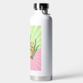 Retro Pop Art paddenstoelen Waterflesje Waterfles (Links)