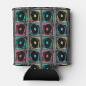 Retro Pop Art Platenspelers Blikjeskoeler (Achterkant)