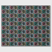 Retro Pop Art Platenspelers Cadeaupapier (Vlak)