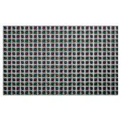 Retro Pop Art Platenspelers Stof (Yard (91,4 cm))
