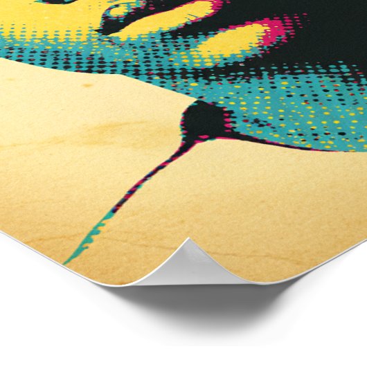 Retro Pop Art Portrait Print (Hoek)