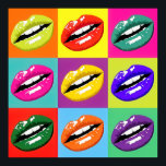 Retro Pop Art Poster<br><div class="desc">Deze reproductie van een pop art lips design is een fantastisch retro-idee voor elk thuis, elke kantoor, elk bedrijf of elke werkplek. Let op: dit afbeelding is net als mijn andere afbeeldingen "publieke domein"-afbeeldingen en schendt geen auteursrechten. Dank u voor uw steun en het stoppen door mijn winkel en het...</div>